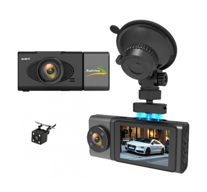 Відеореєстратор Aspiring Alibi 9 GPS, 3 Cameras, Speedcam