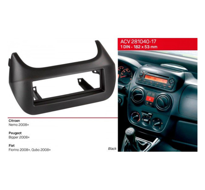 Перехідна рамка Citroen Peugeot Fiat ACV 281040-17