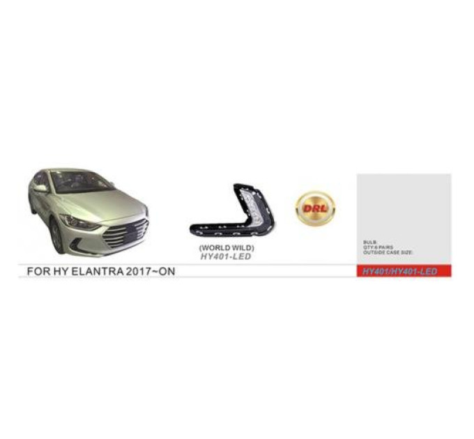 Протитуманні фари Vitol HY-401-LED Hyundai Elantra 2016-18