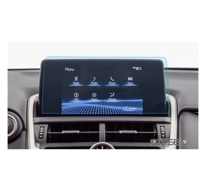 Захисне скло на монітор Lexus NX 2017- (матове) Pixsel LE-1478-M