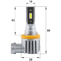 Світлодіодні лампи Sho-Me F3 H11 20W Світлодіодні лампи Sho-Me F3 H11 20W