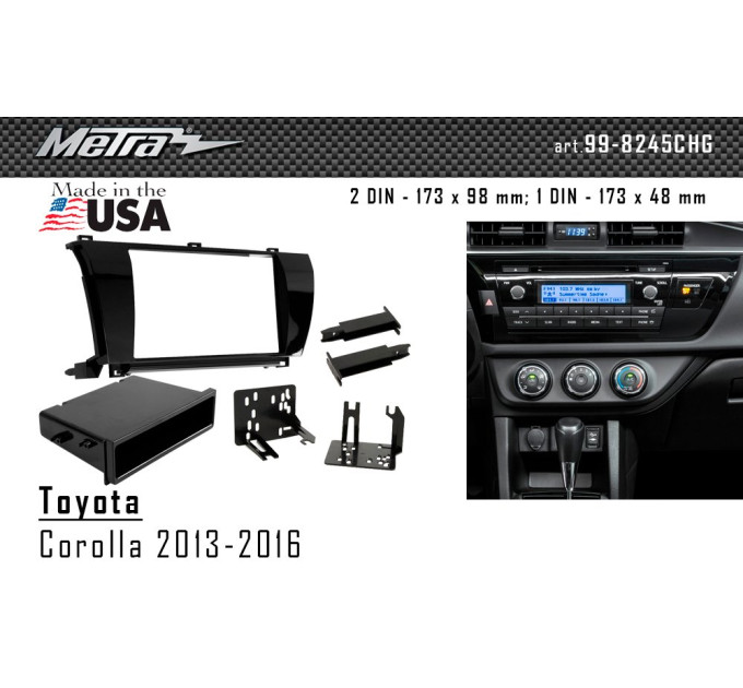 Перехідна рамка Toyota Corolla Metra 99-8245CHG