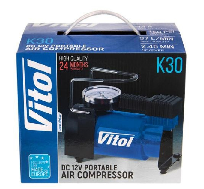 Автомобільний компресор Vitol K-30