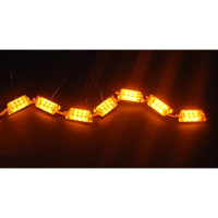 Світлодіодна (LED) стрічка Running Crystall Жовтий-Білий v2