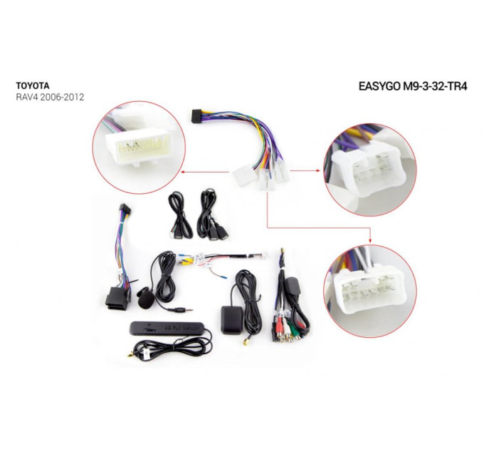 Штатна магнітола EasyGo M9-3-32-TR4 Toyota RAV4 2006-2012