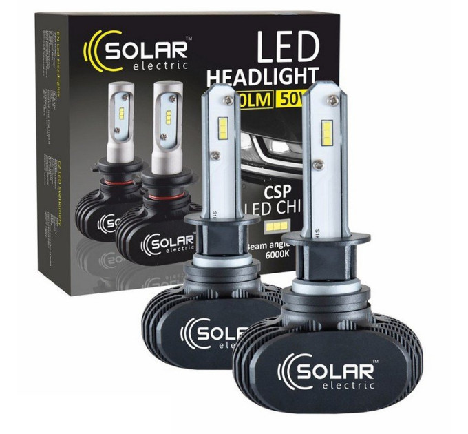 Світлодіодні лампи Solar LED H1 12/24V 6000K 50W Seoul CSP