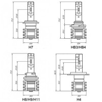 Світлодіодні лампи ALed S HB3 (9005) 6000K 20W SHB3A02 Світлодіодні лампи ALed S HB3 (9005) 6000K 20W SHB3A02