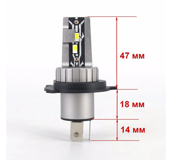 Світлодіодні лампи Cyclone LED H4 H/L 6000K type 32 v2