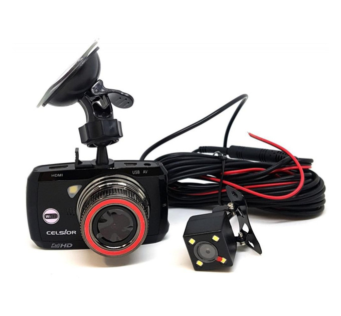 Відеореєстратор Celsior DVR CS-219D Wi-Fi (Black)