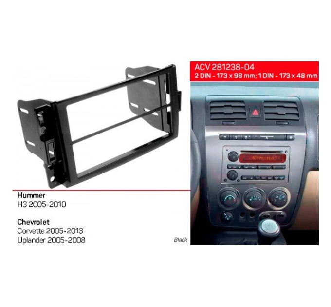 Перехідна рамка Chevrolet, Hummer ACV 281238-04