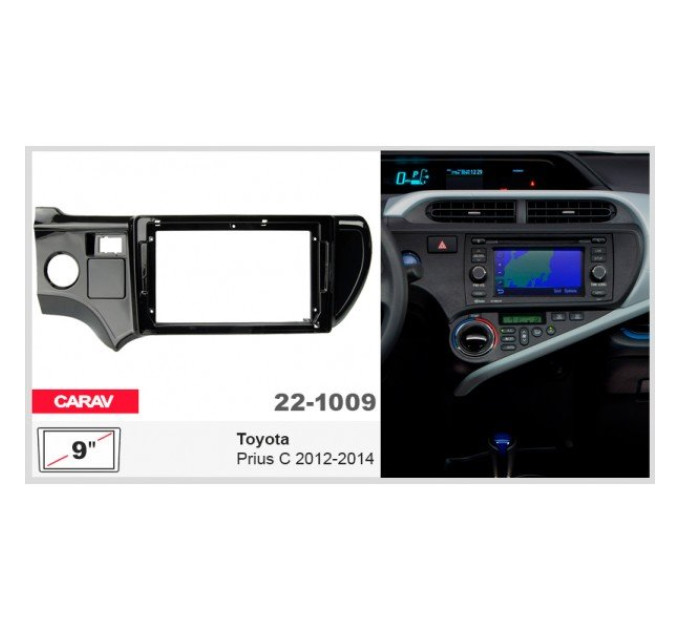 Перехідна рамка Toyota Prius C Carav 22-1009