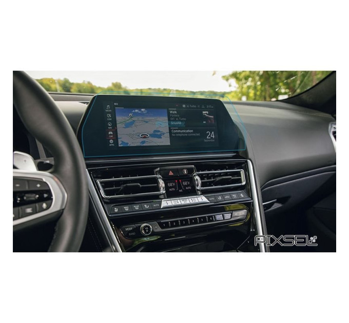 Захисне скло на монітор BMW 8 / M8 2019- (G16) (гартоване) Pixsel BMW-6102-T