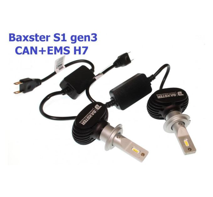 Світлодіодні лампи Baxster S1 gen3 H7 5000K CAN+EMS