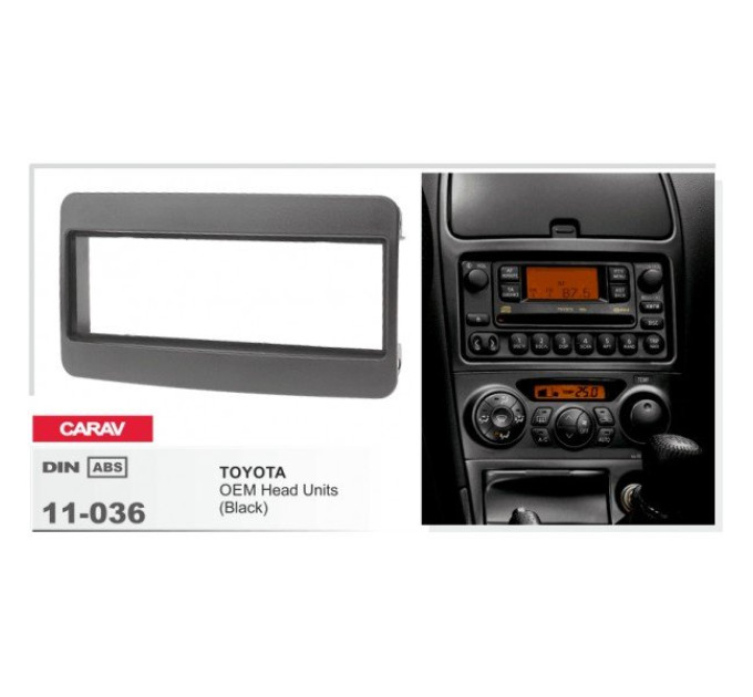 Перехідна рамка Toyota 1 DIN Carav 11-036