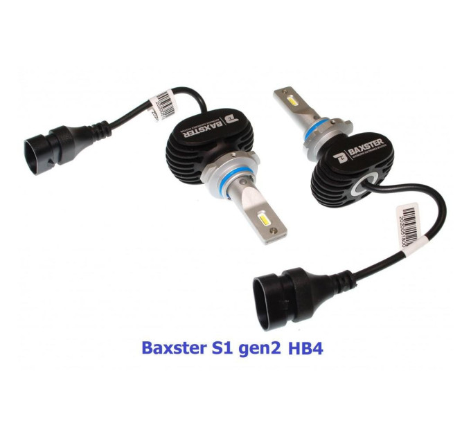 Світлодіодні лампи Baxster S1 gen2 HB4 (9006) 6000K