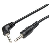 AUX кабель Jack 3.5 мм - 1.5 м чорний AWM 110-07