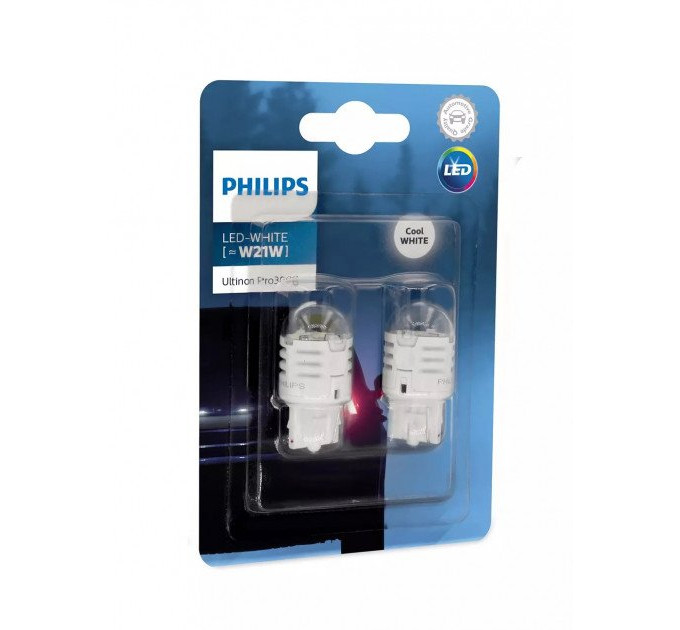 Світлодіодні лампи Philips Ultinon Pro3000 White 11065U30CWB2 W21W LED 12V