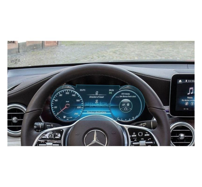Захисне скло на панель приладів Mercedes GLC-Class 2019- (глянсове) Pixsel MB-3171-H