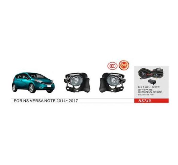 Протитуманні фари Vitol NS-740 Nissan Versa Note 2013-17