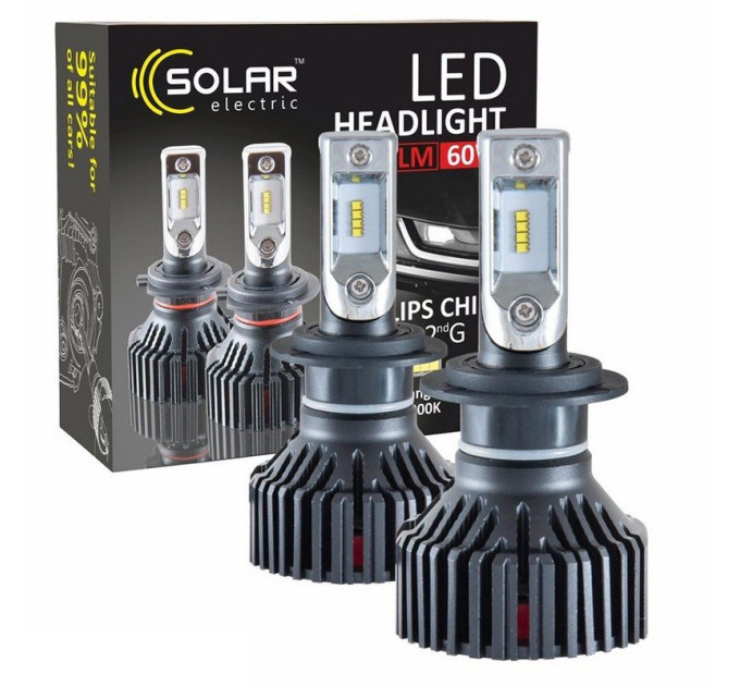 Світлодіодні лампи Solar LED H7 12/24V 6000K 60W