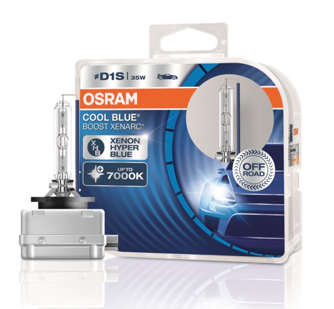 Комплект ксенонових ламп Osram Xenarc CoolBlueBoost D1S 66440CBB-HCB-DUO