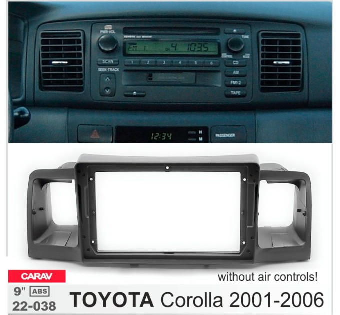 Перехідна рамка Toyota Corolla Carav 22-038
