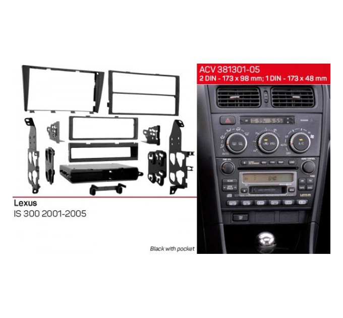 Перехідна рамка Lexus IS 300 ACV 381301-05