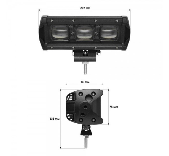 Світлодіодна фара StarLight 30watt 10-30V IP68 (lsb-lens-30W)