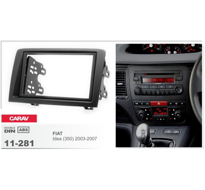 Перехідна рамка CARAV 11-281 FIAT Idea 2003-2007