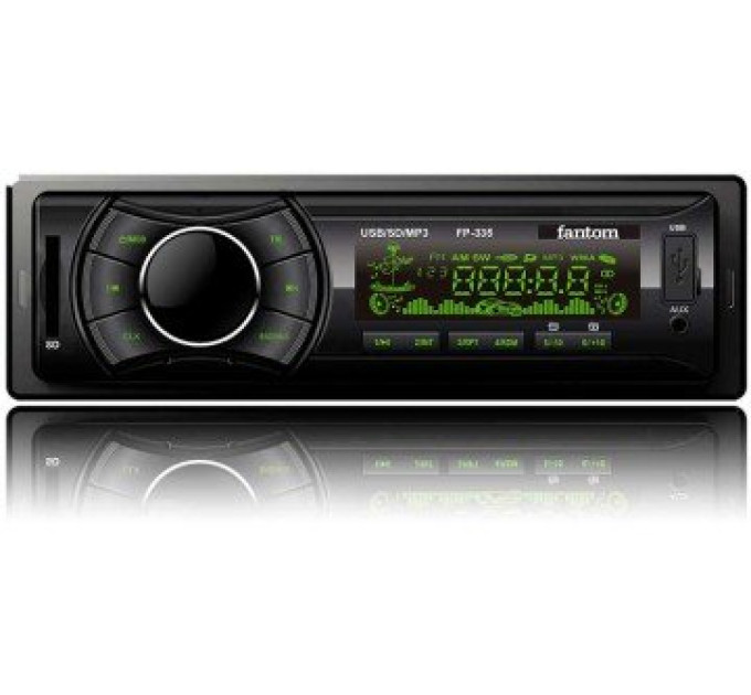 Автомагнітола Fantom FP-335 Black/Green