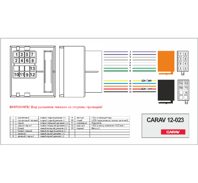Перехідник ISO Ford Carav 12-023