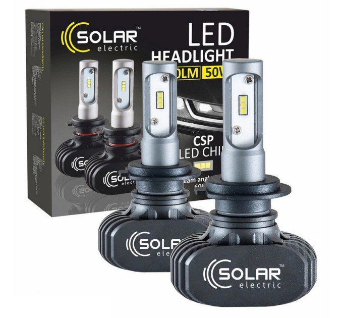 Світлодіодні лампи Solar LED H7 12/24V 6000K 50W Seoul CSP