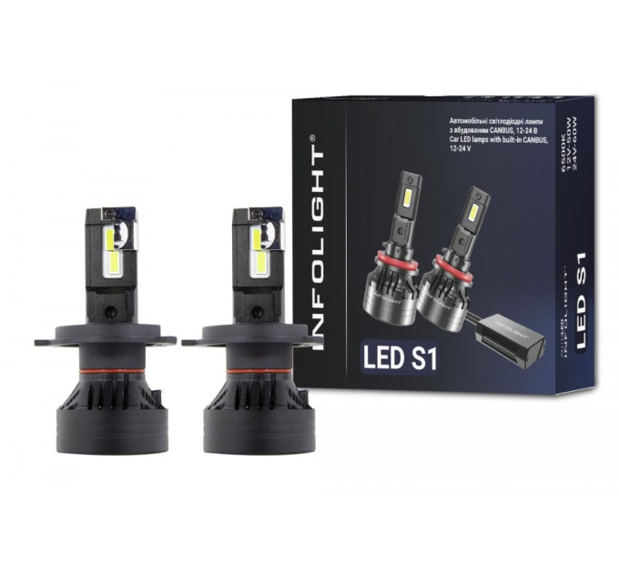 Світлодіодні лампи Infolight S1 H4 50W