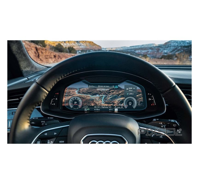 Захисне скло на панель приладів Audi Q8 / SQ8 / RSQ8 2018- (глянсове) Pixsel AUDI-2379-H