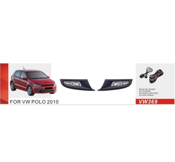 Протитуманні фари Vitol VW-369W VW Polo 2010-14