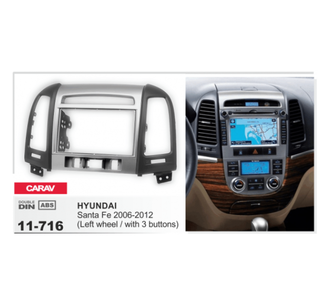 Перехідна рамка Hyundai Santa Fe Carav 11-716