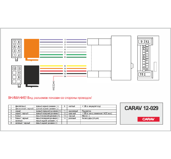 Перехідник ISO Honda Carav 12-029