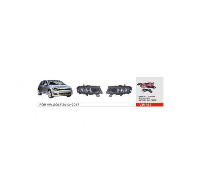 Протитуманні фари Vitol VW-763W VW Golf-VII 2013-17
