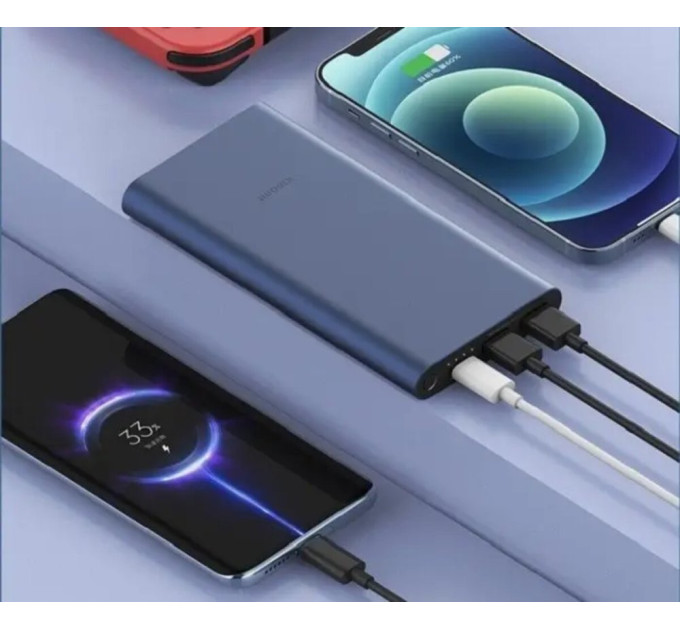 Повербанк Xiaomi Mi Power Bank 3 Ultra Compact 10000 mAh 22.5W (BHR4412GL) Black