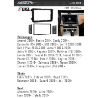 Перехідна рамка Volkswagen Caddy, Golf, Jetta, Passat, Polo, Tiguan, Touran Metra 99-9011B
