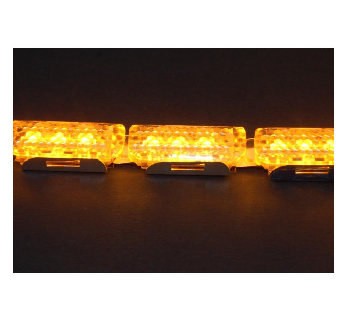 Світлодіодна (LED) стрічка Running Crystall Жовтий-Білий 16 сегментів v4