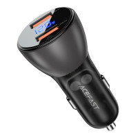 Автомобільний зарядний пристрій ACEFAST B7 metal  45W (USB-A + USB-A)