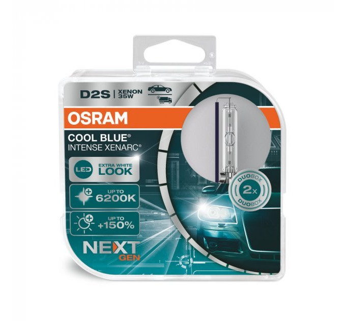 Комплект ксенонових ламп Osram Cool Blue Intense Next Gen D2S 66240CBN-HCB 35W P32d-2