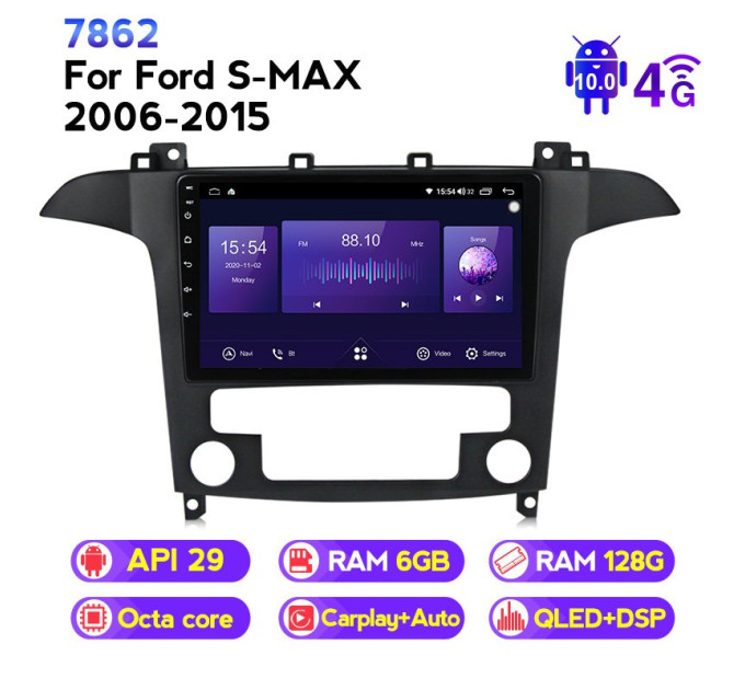 Штатна магнітола ECOBOOST FFT760Q-1332 FORD S-MAX