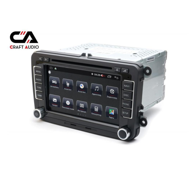 Штатна магнітола CraftAudio CA-6101 VW PQ Design Classic