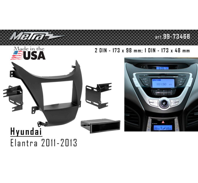 Перехідна рамка Hyundai Elantra Metra 99-7346B