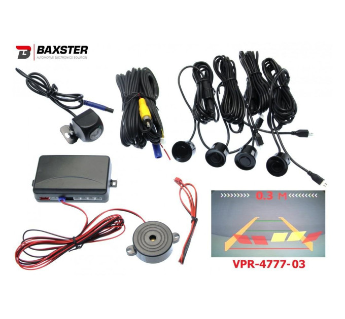 Парктронік + камера Baxster VPR-4777-03 чорний