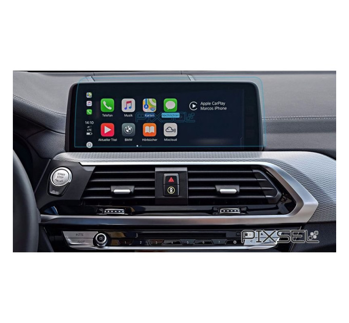 Захисне скло на монітор BMW X3 / X3M 2018- (G01) (гартоване) Pixsel BMW-5114-T