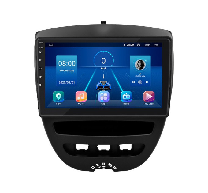 Штатна магнітола Peugeot 107 2009-2012 Element 6/128 4G CarPlay