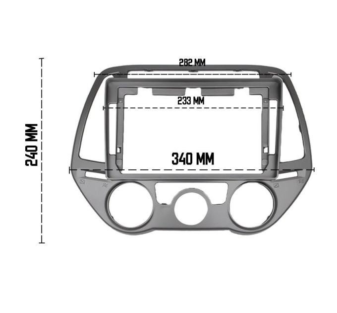 Перехідна рамка Element Hyundai i20 2012-2014